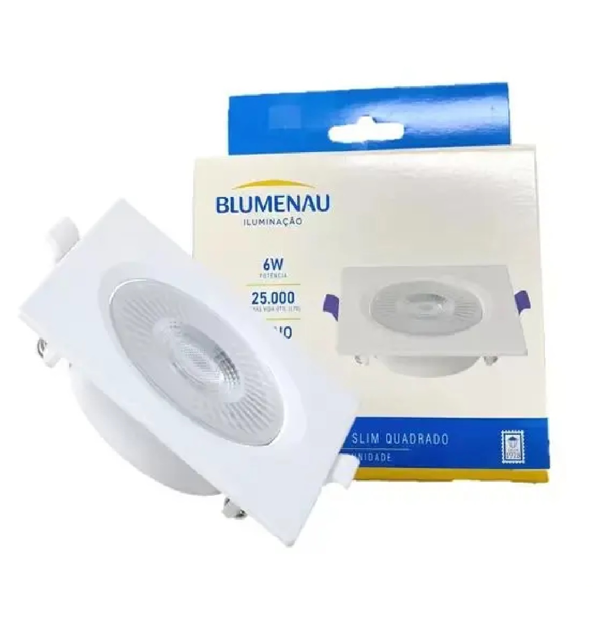 Spot LED 6 W Bivolt 4.100 K Quadrado 80264104 Blumenau Iluminação