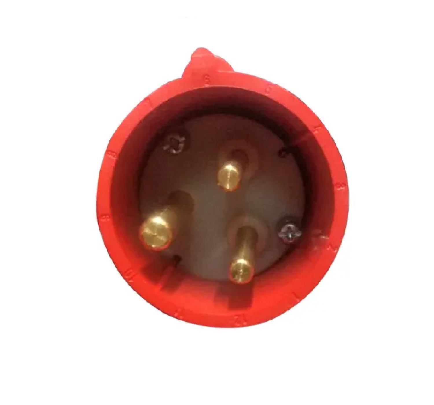 Plugue Industrial Macho 2P+T 32 A 380–415 V 9h IP44 Vermelho 40039 Lukma