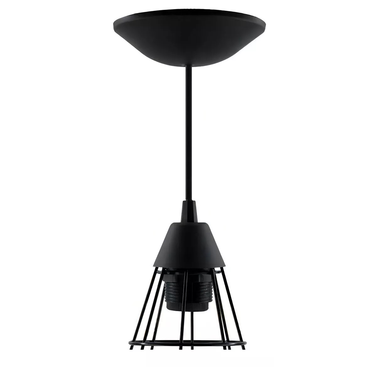 Pendente Luminária Teto Arame Piao Preto Skylux
