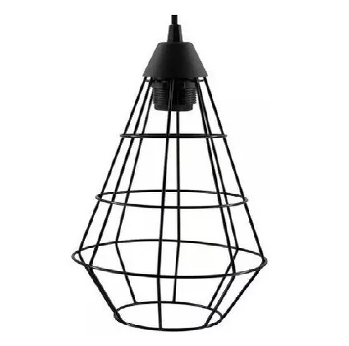 Pendente Luminária Teto Arame Piao Preto Skylux
