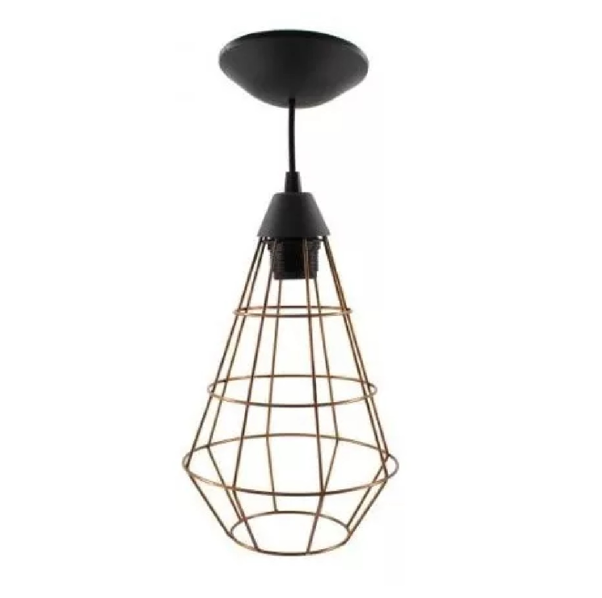 Pendente Luminária Teto Arame Piao Cobre Skylux
