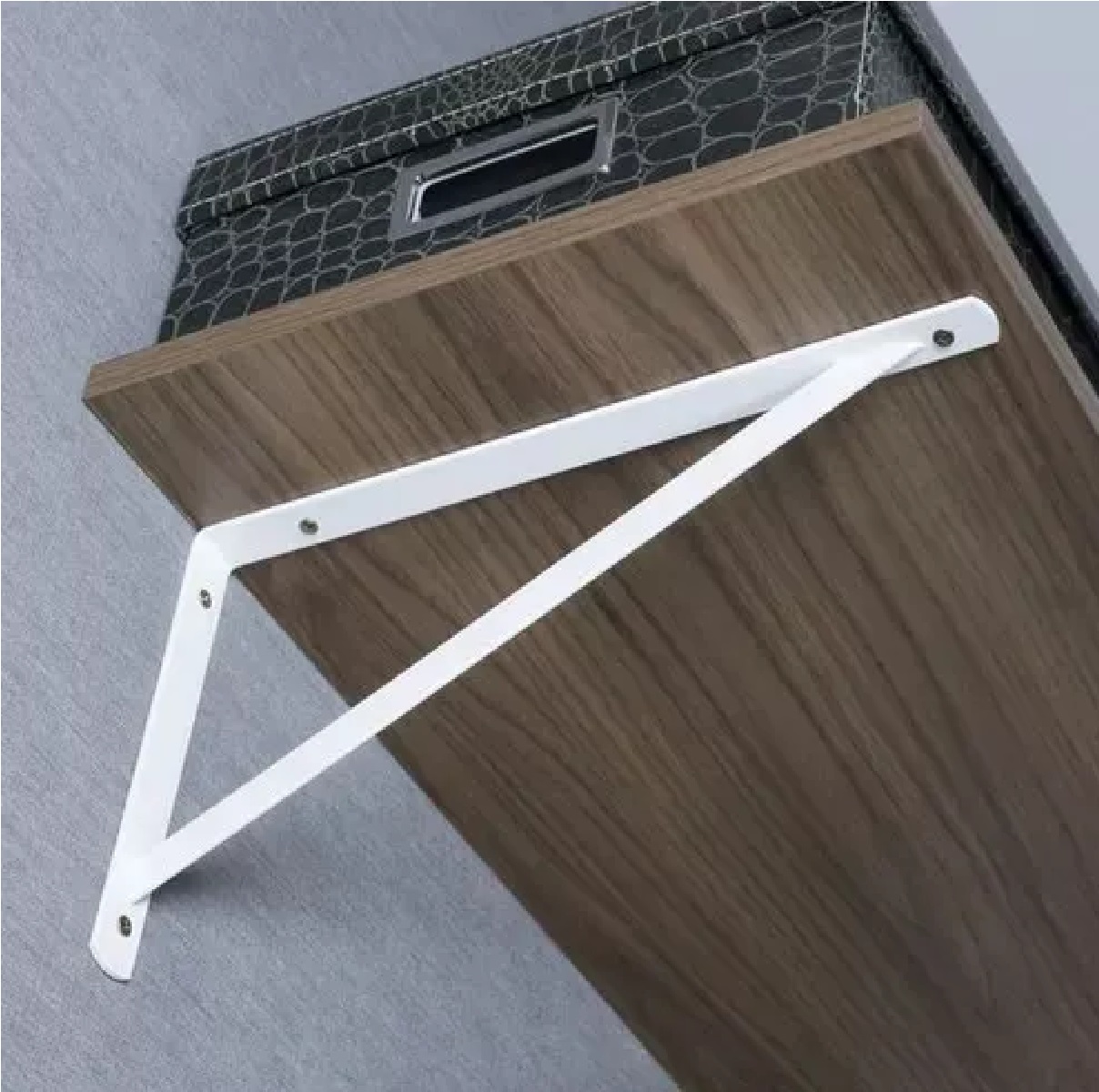 Mão Francesa Branca Suporte Cantoneira 20 cm Elétrica Bichuette