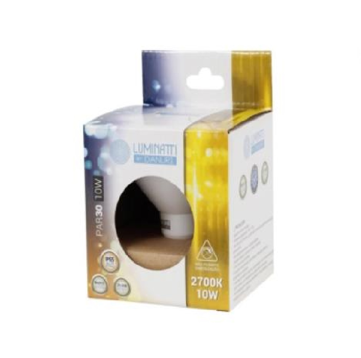 Lampada PAR 30 LED 10 W E27 2700 K Bivolt Lm170 Luminatti