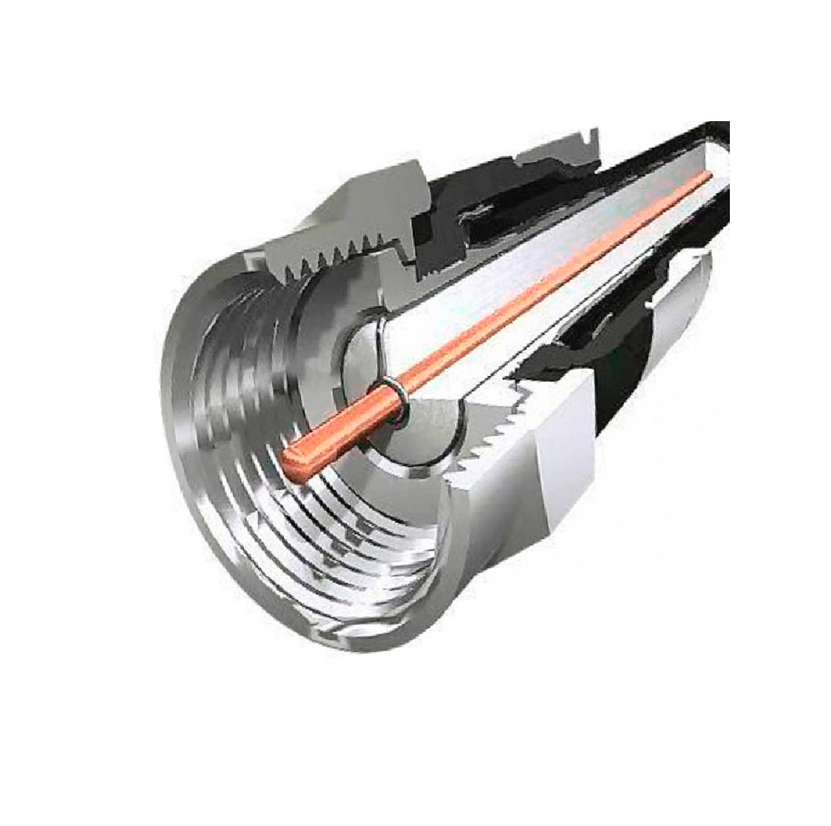 Conector de Compressão para Cabo Coaxial RG6 Pro Eletronic