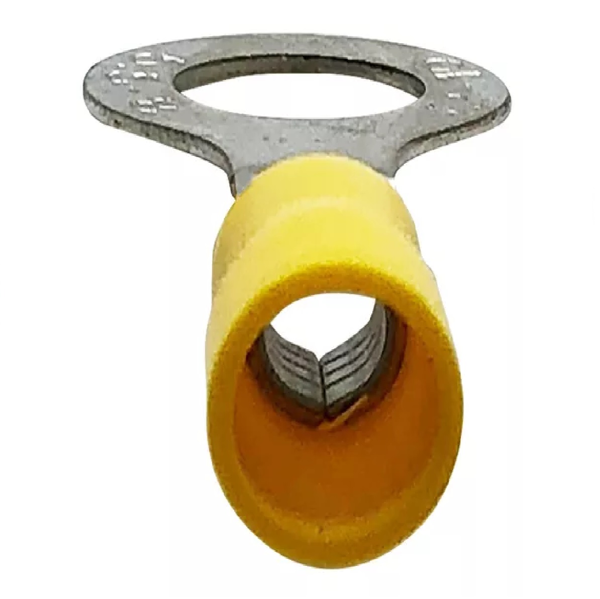 Terminal Argola Pré-Isolado para Cabo 4 a 6 mm² com Furo 5,3 mm Amarelo 30005 Lukma