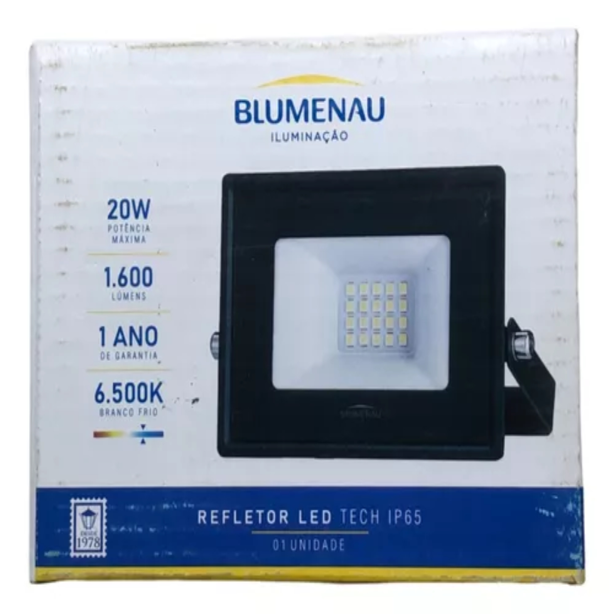 Refletor LED Play em Alumínio 20 W 3.000 K Bivolt 78203000 Blumenau Iluminação