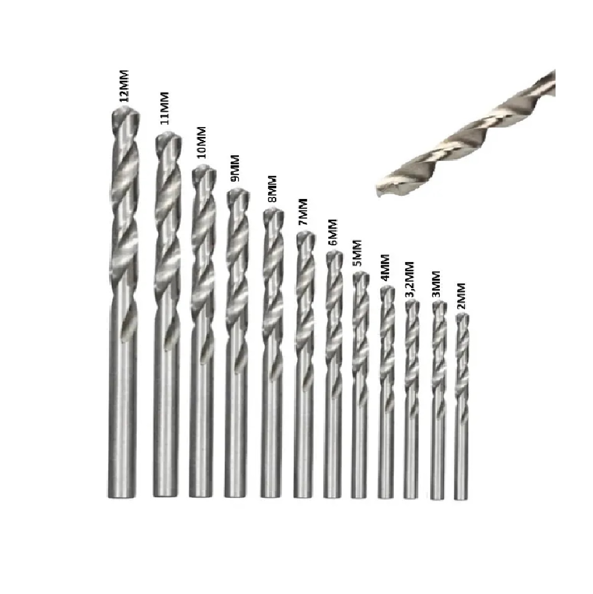 Broca HSS 6 mm para Metal e Madeira 566.0012 Amatools