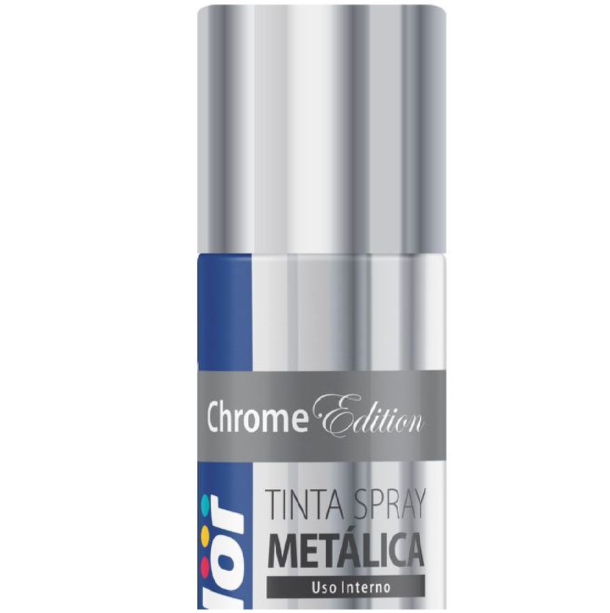 Spray Tinta Metalica Cromada 400 Ml Uso Geral Chemicolor