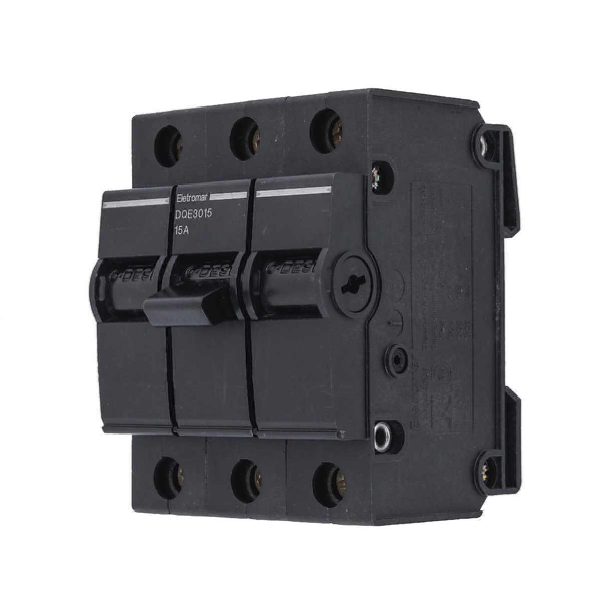 Disjuntor Tripolar 15amp Nema Preto Eletromar