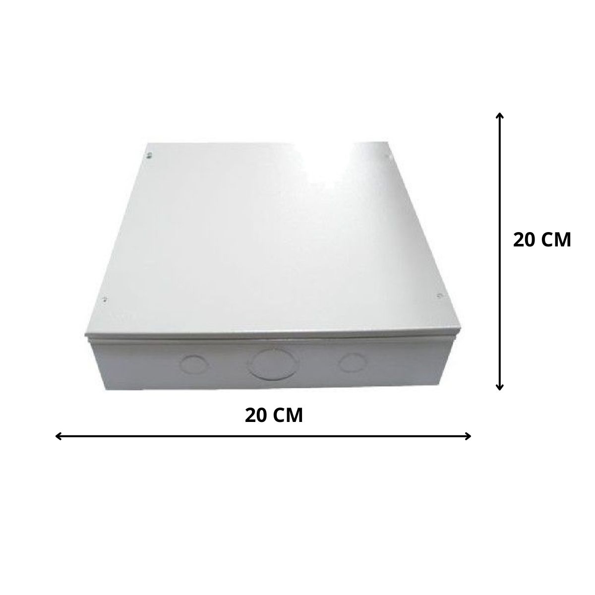 Caixa de Passagem de Sobrepor em Chapa de Aço 202 x 202 x 102 mm 901043 Cemar