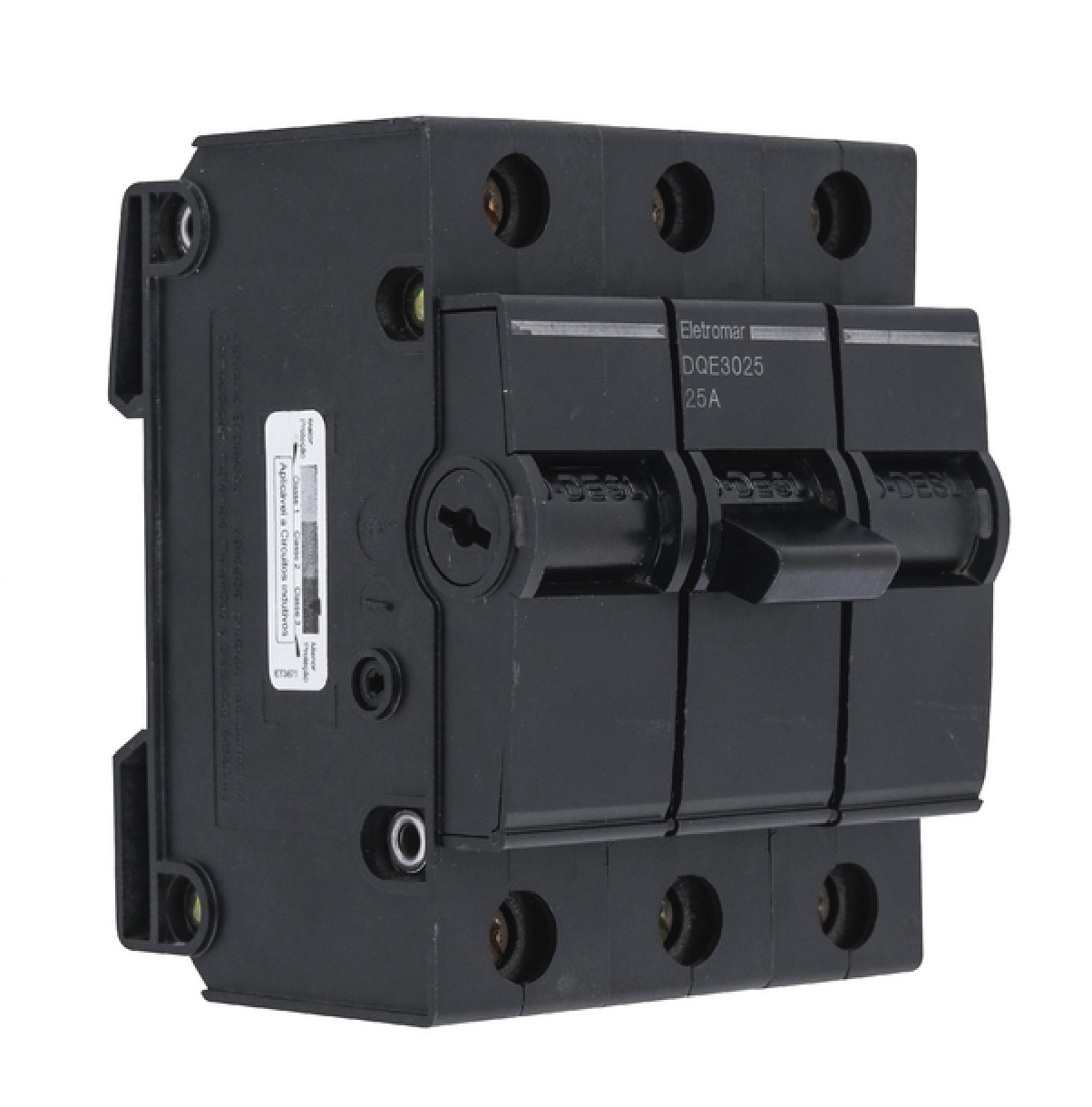 Disjuntor Tripolar 25amp Nema Preto Eletromar