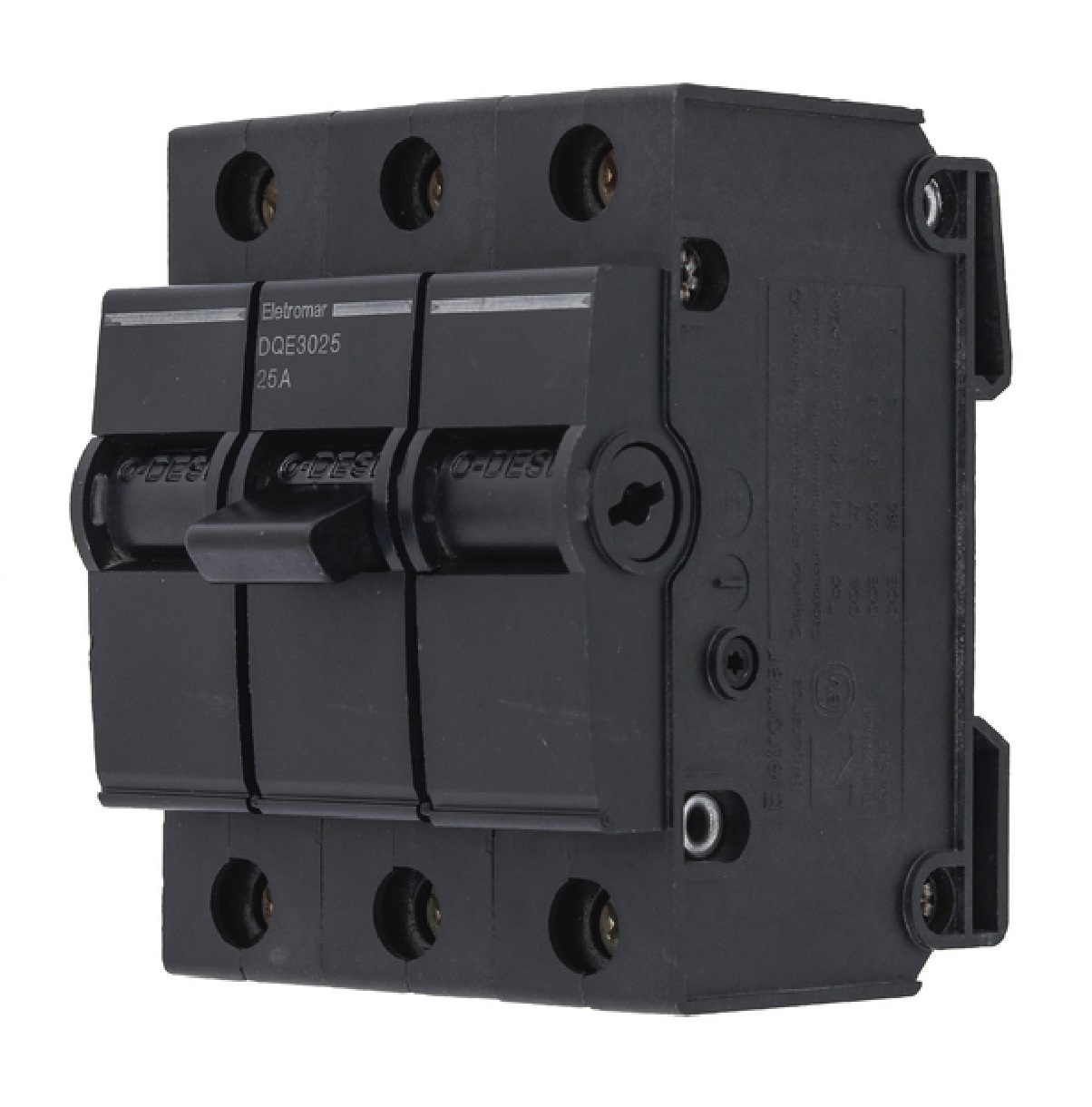 Disjuntor Tripolar 25amp Nema Preto Eletromar
