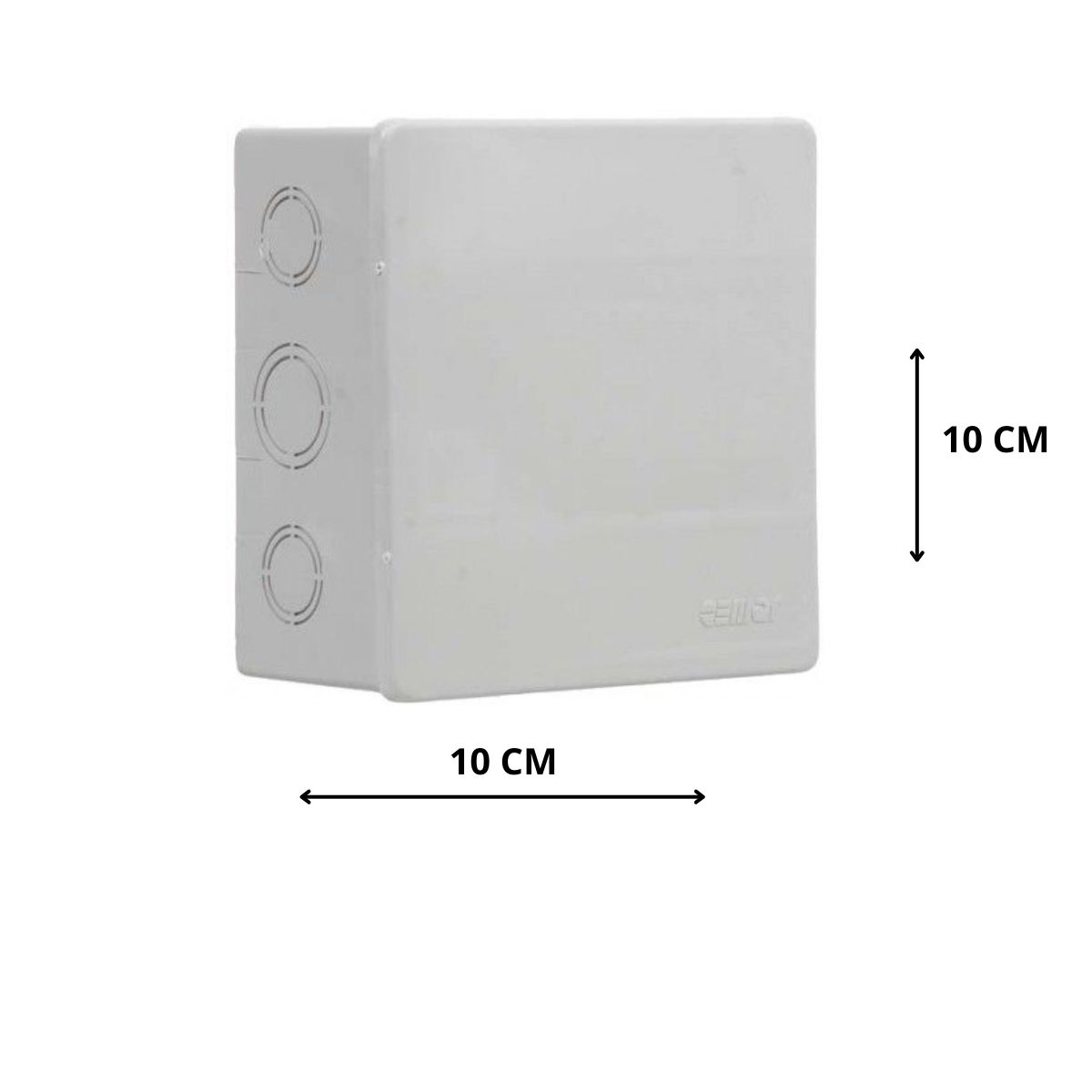 Caixa de Passagem de Sobrepor 102 x 102 x 82 mm 901041 Cemar