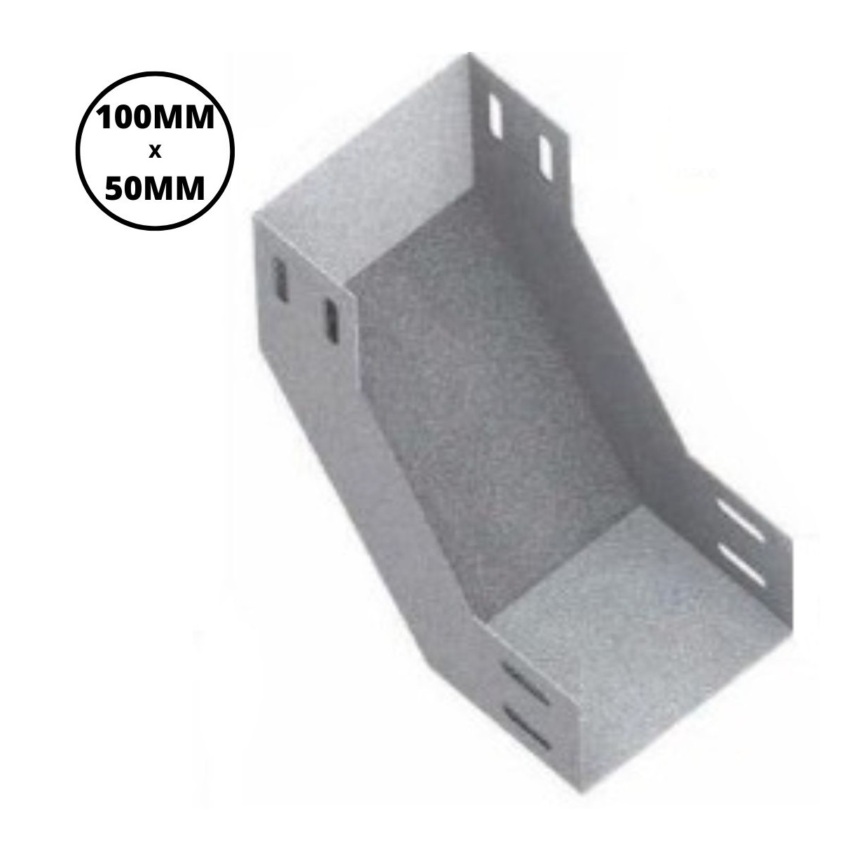 Curva Vertical Interna 90° para Eletrocalha 100 x 50 mm Piralux