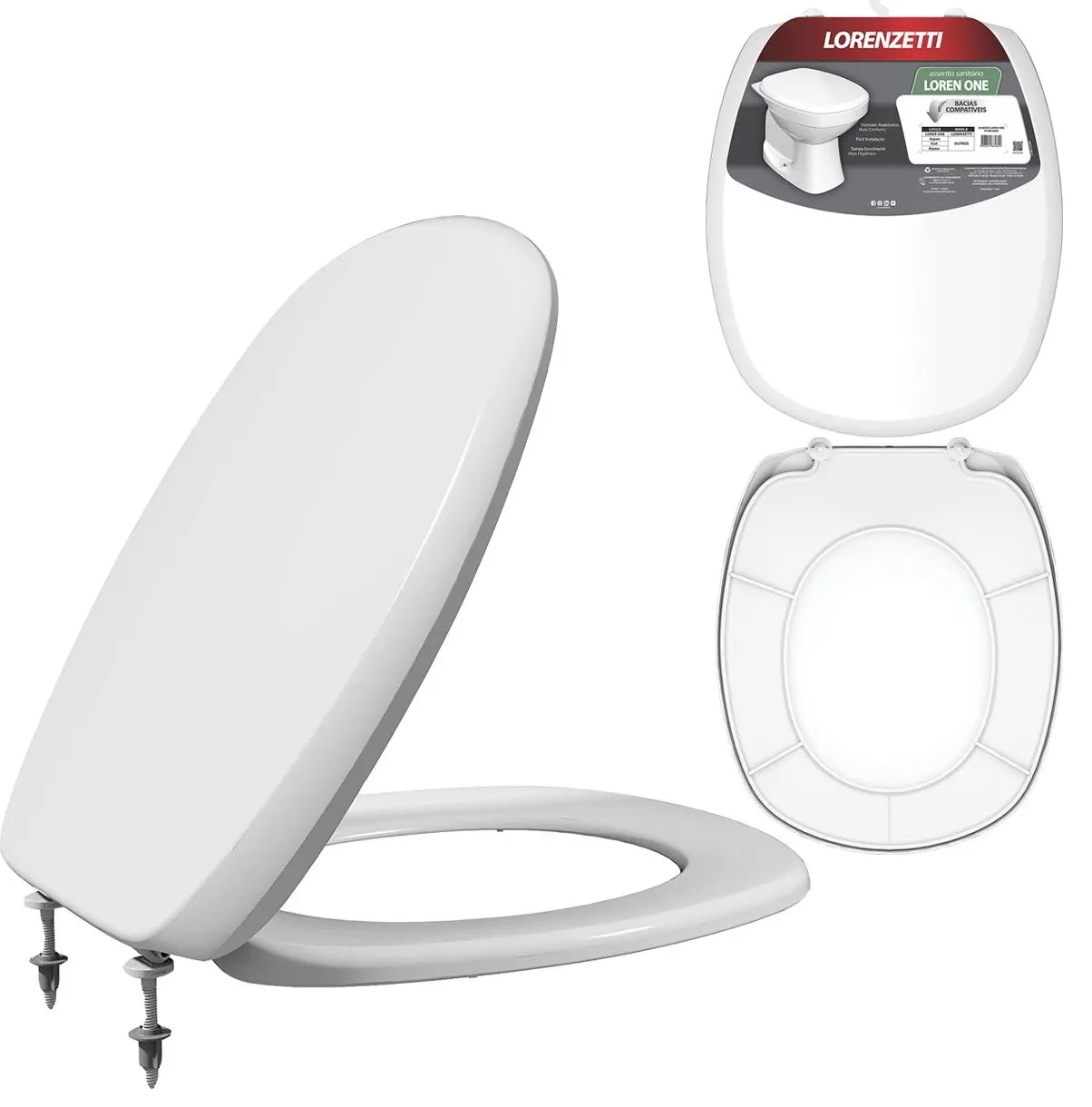 Assento Sanitario Thema Branco 7150065 Lorenzetti
