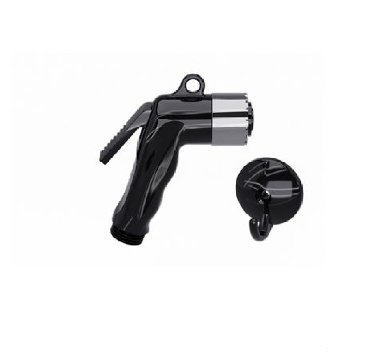 Ducha Higiênica Pop com Gatilho Preto e Crivo Cromado 240210 Blukit