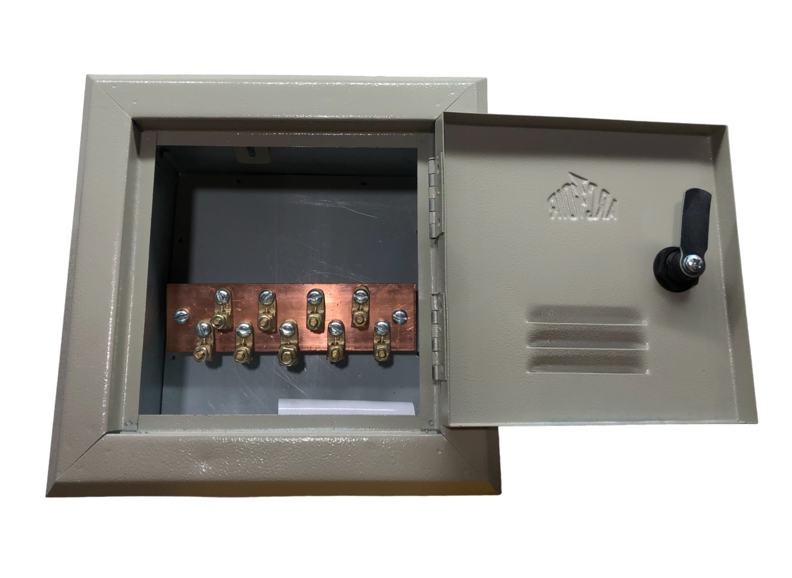 Caixa de Equalização de Sobrepor 20 x 20 cm com Barramento e 9 Terminais Gelcam