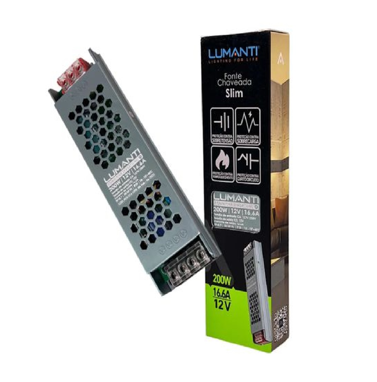 Fonte Chaveada para Fita LED 33 A 400 W Bivolt Luminatti