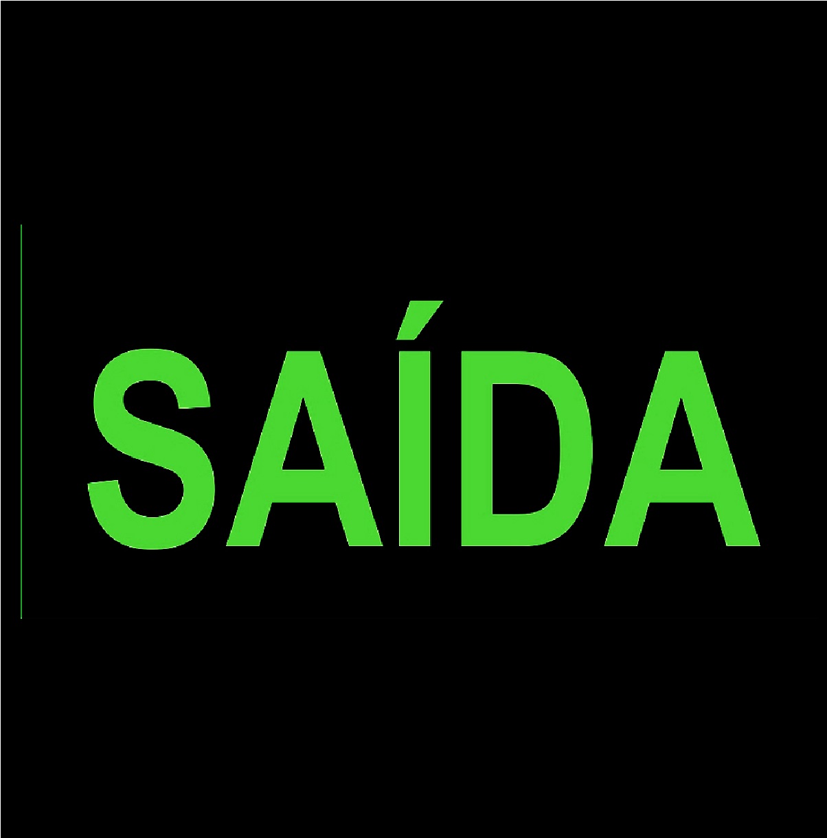 Adesivo de Sinalização “Saída” 16 x 12 cm AD10 Marcai