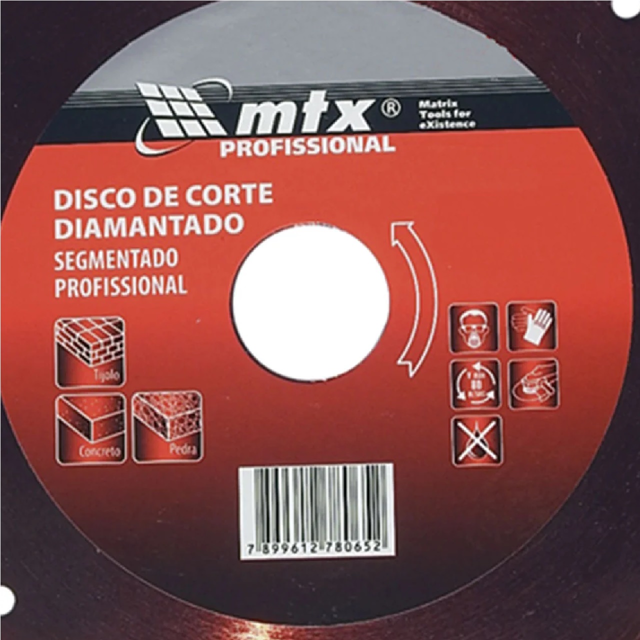 Disco Diamantado Segmentado 230 x 25,4 mm Elétrica Bichuette