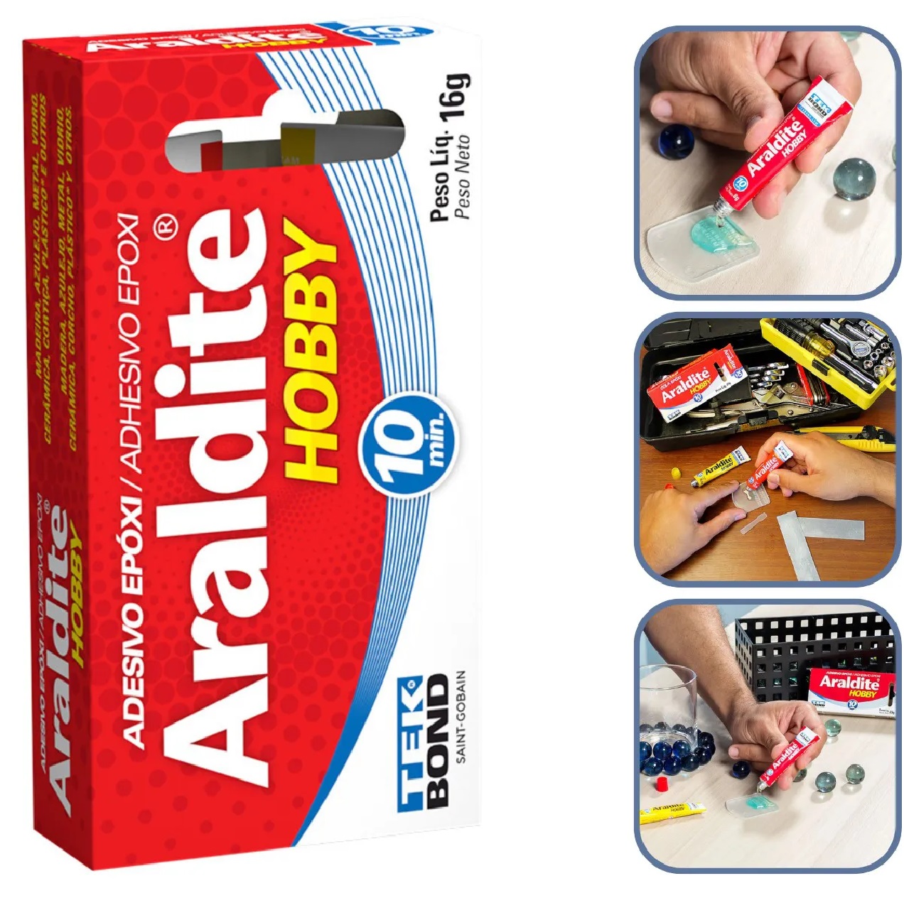 Adesivo Epóxi Araldite Hobby 23 g 10 minutos Tekbond