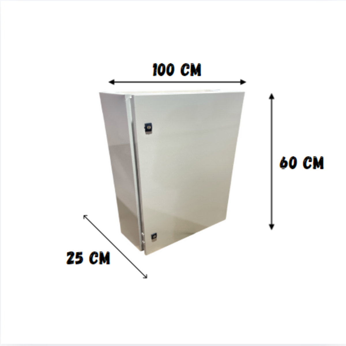 Caixa de Montagem para Painel de Comando com Flange 100 x 60 x 25 cm 901129 Cemar