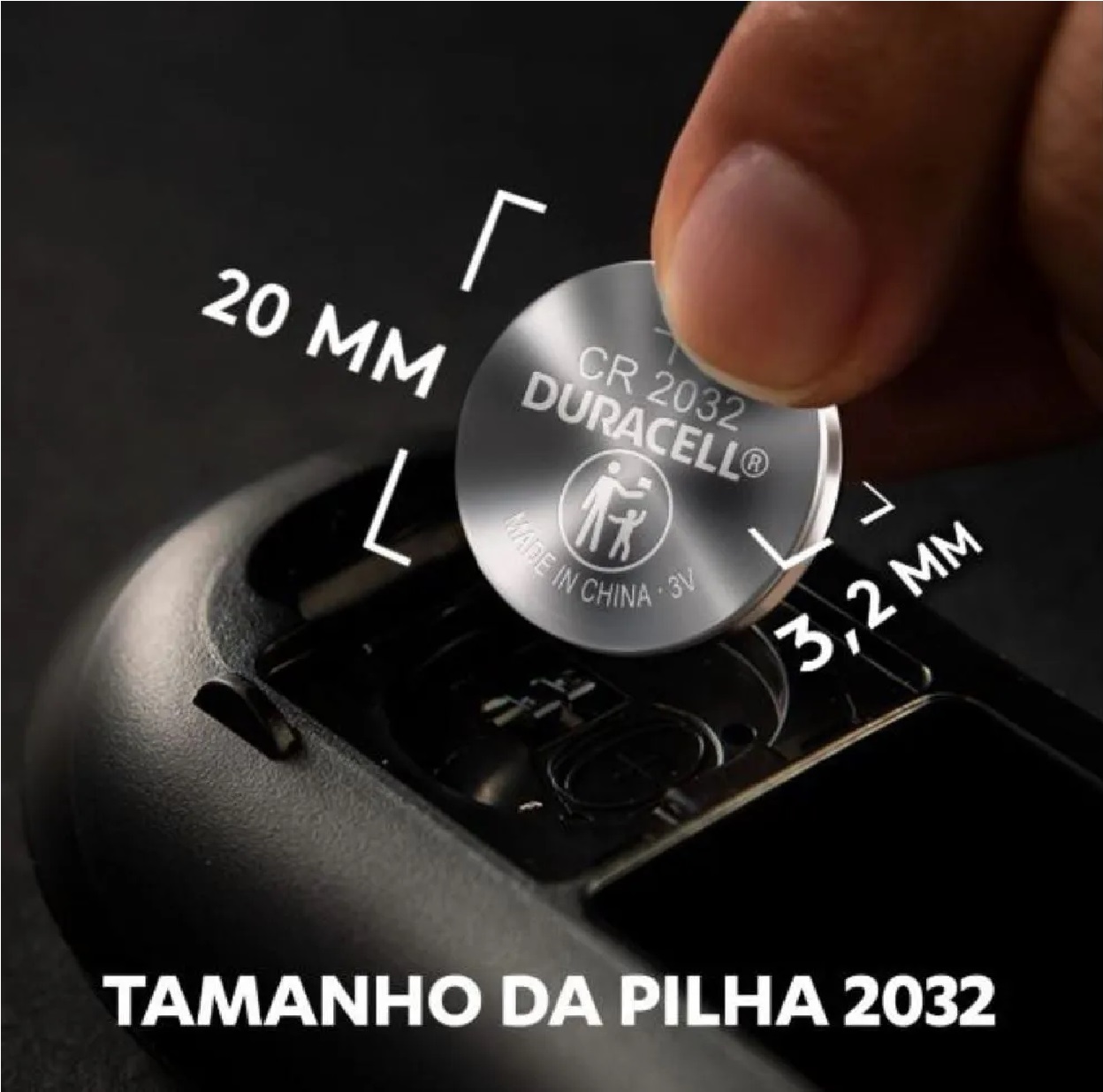 Pilha Moeda de Lítio CR2032 Duracell