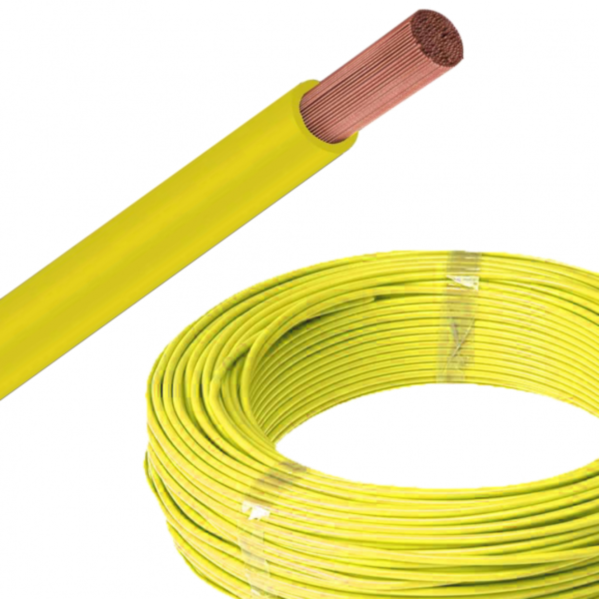 CABO FLEXIVEL 4,00MM2 AMARELO MT COBRECOM