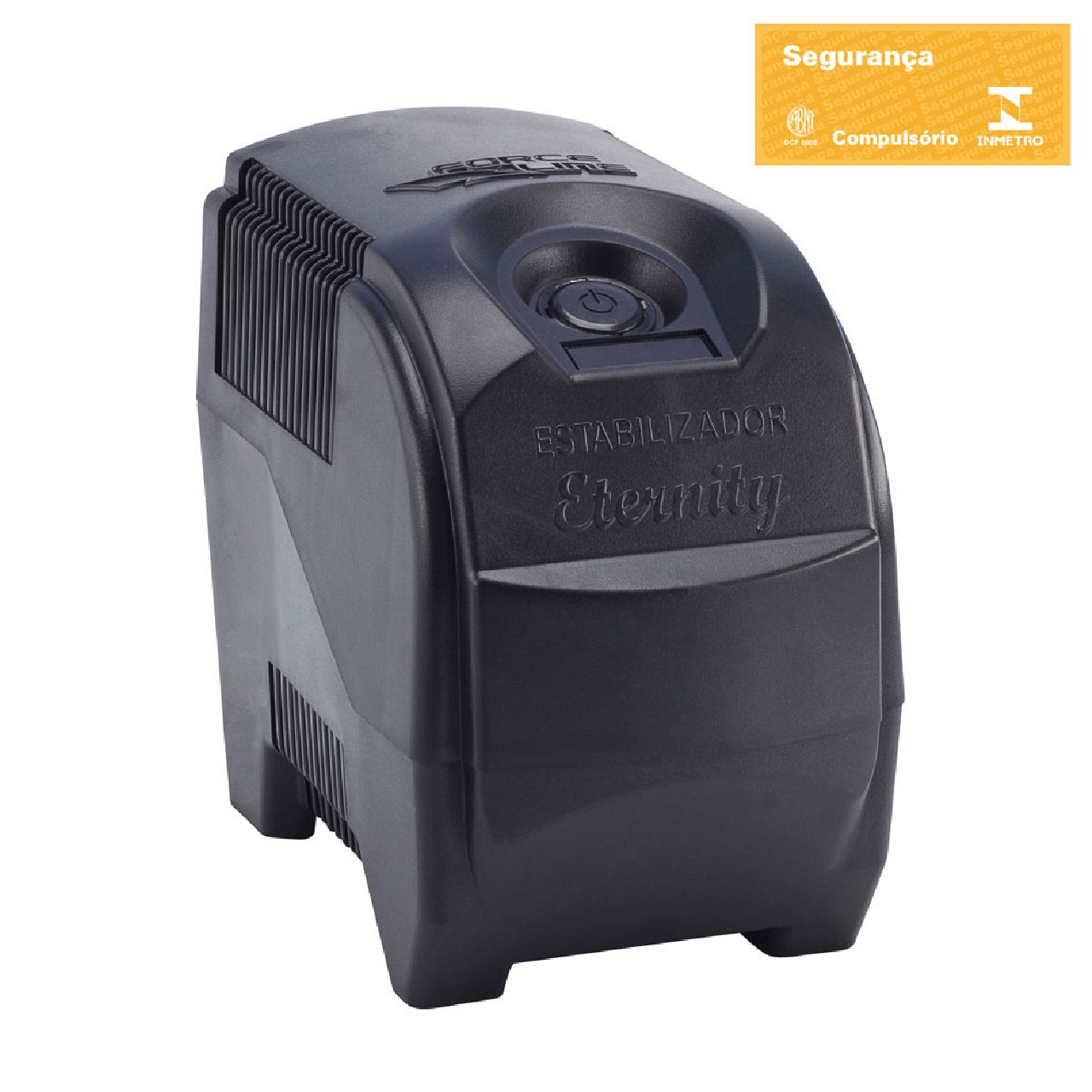 Estabilizador Eternity 300 VA Monovolt 115v Preto Ref 7993 Forceline