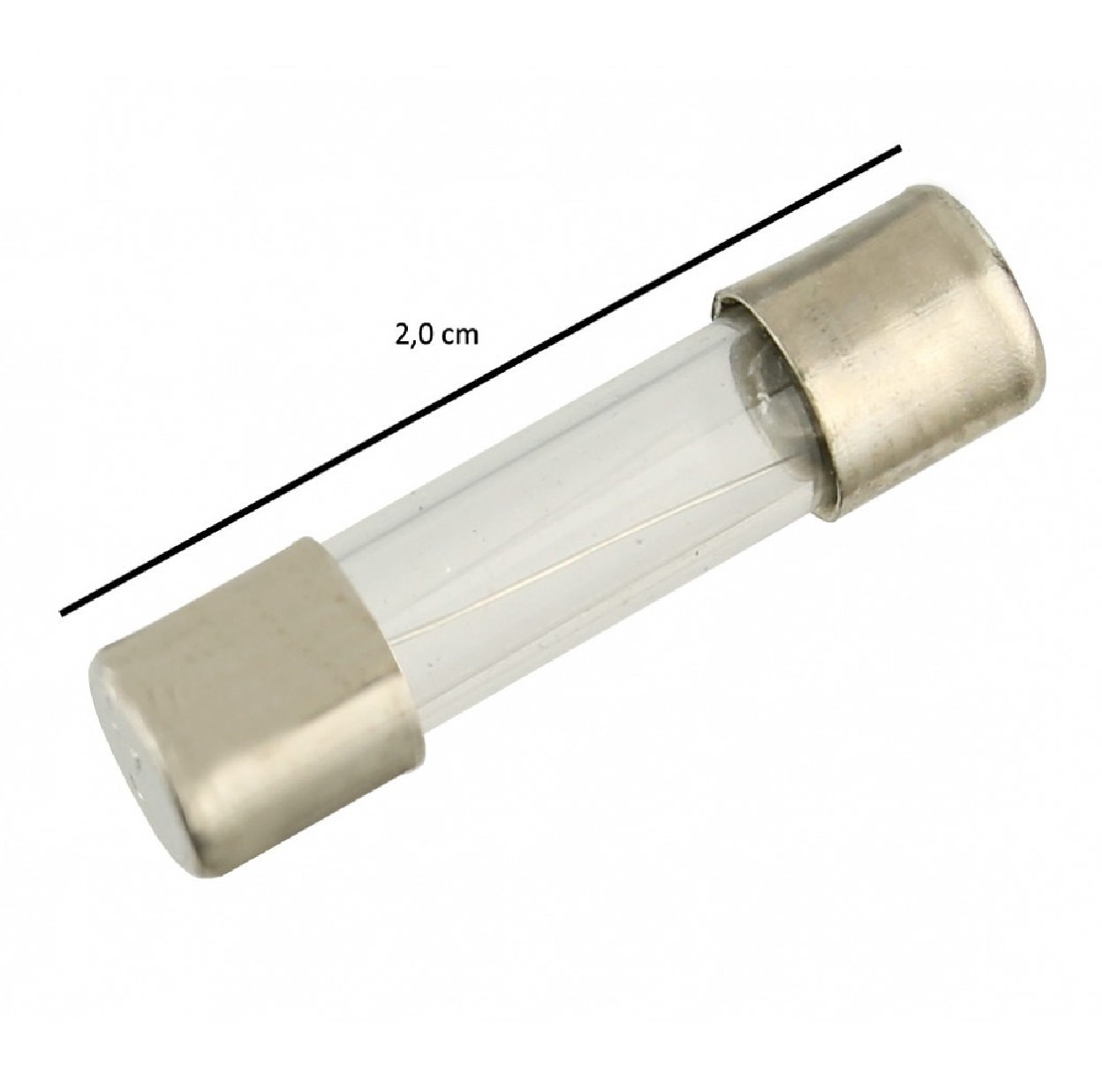 Fusível de Vidro 5 x 20 mm 10 A 250 V para Extensão e Filtro de Linha Elétrica Bichuette