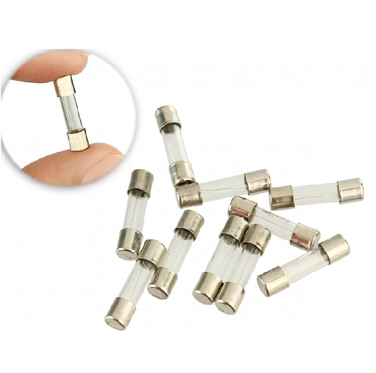Fusível de Vidro 5 x 20 mm 10 A 250 V para Extensão e Filtro de Linha Elétrica Bichuette