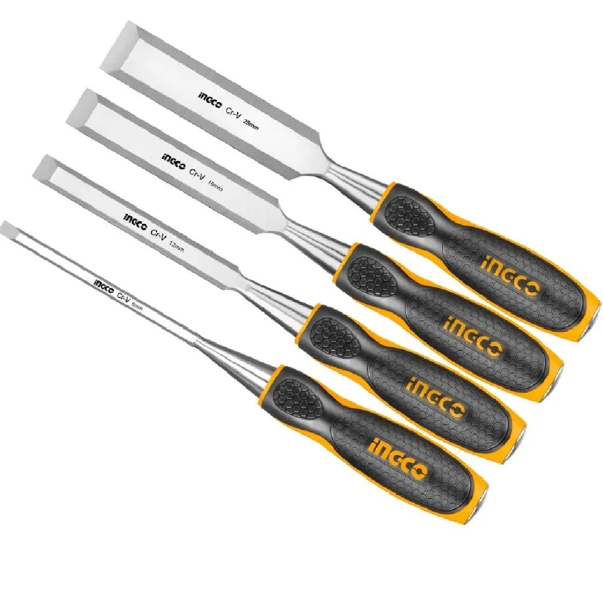 Jogo de Formões Chanfrados Madeira com 4 Peças INGCO HKTWC0401