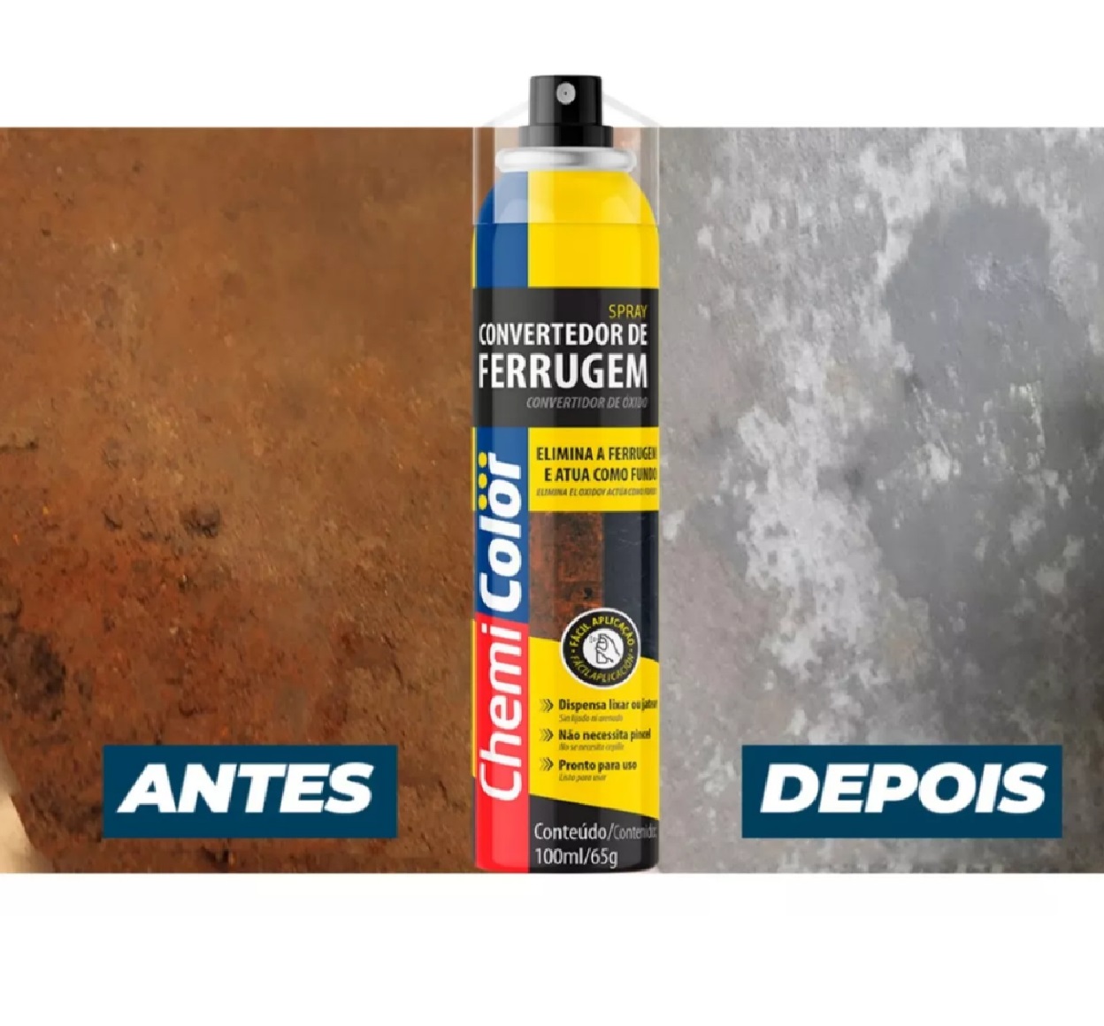 Convertedor de Ferrugem em Spray 100 ml 65 g Chemicolor