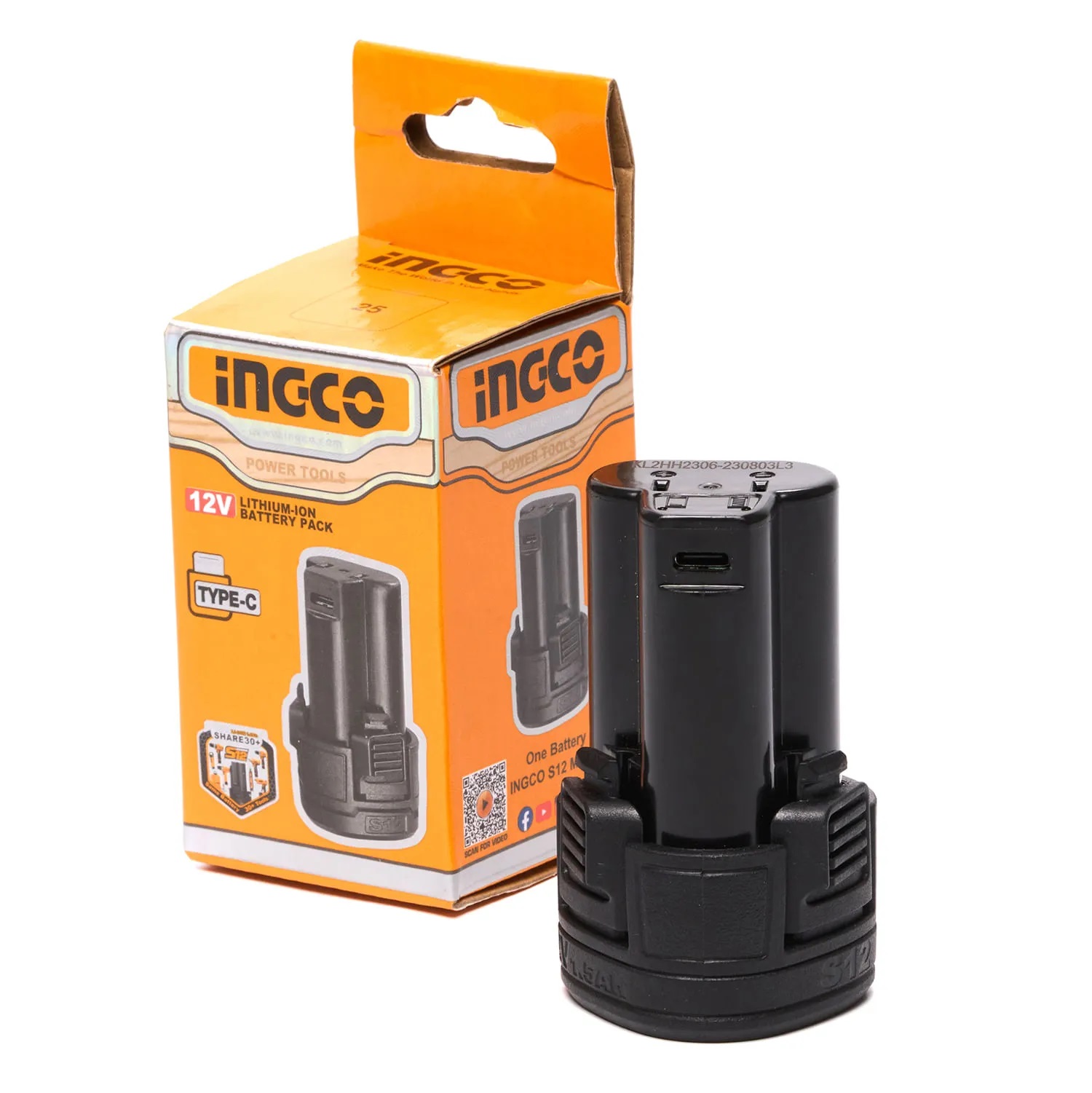 Bateria Íon-Lítio 12 V 1,5 Ah S12 FBLI12153 INGCO