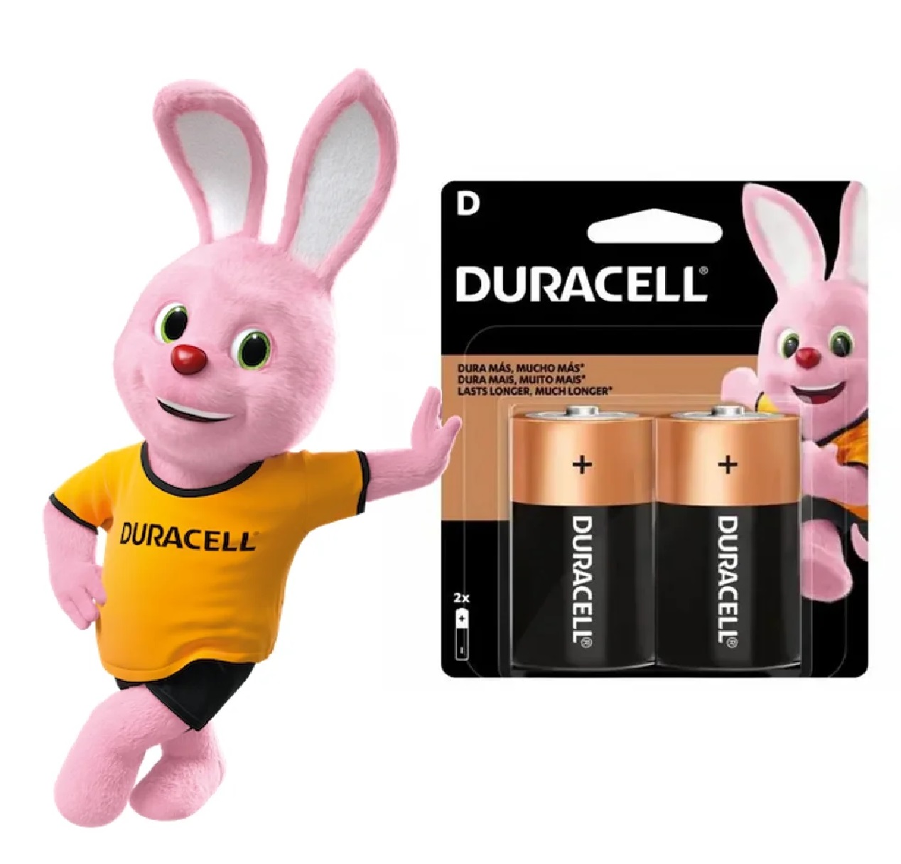 Pilha Alcalina Duracell Tamanho D 1,5 V com 2 Unidades