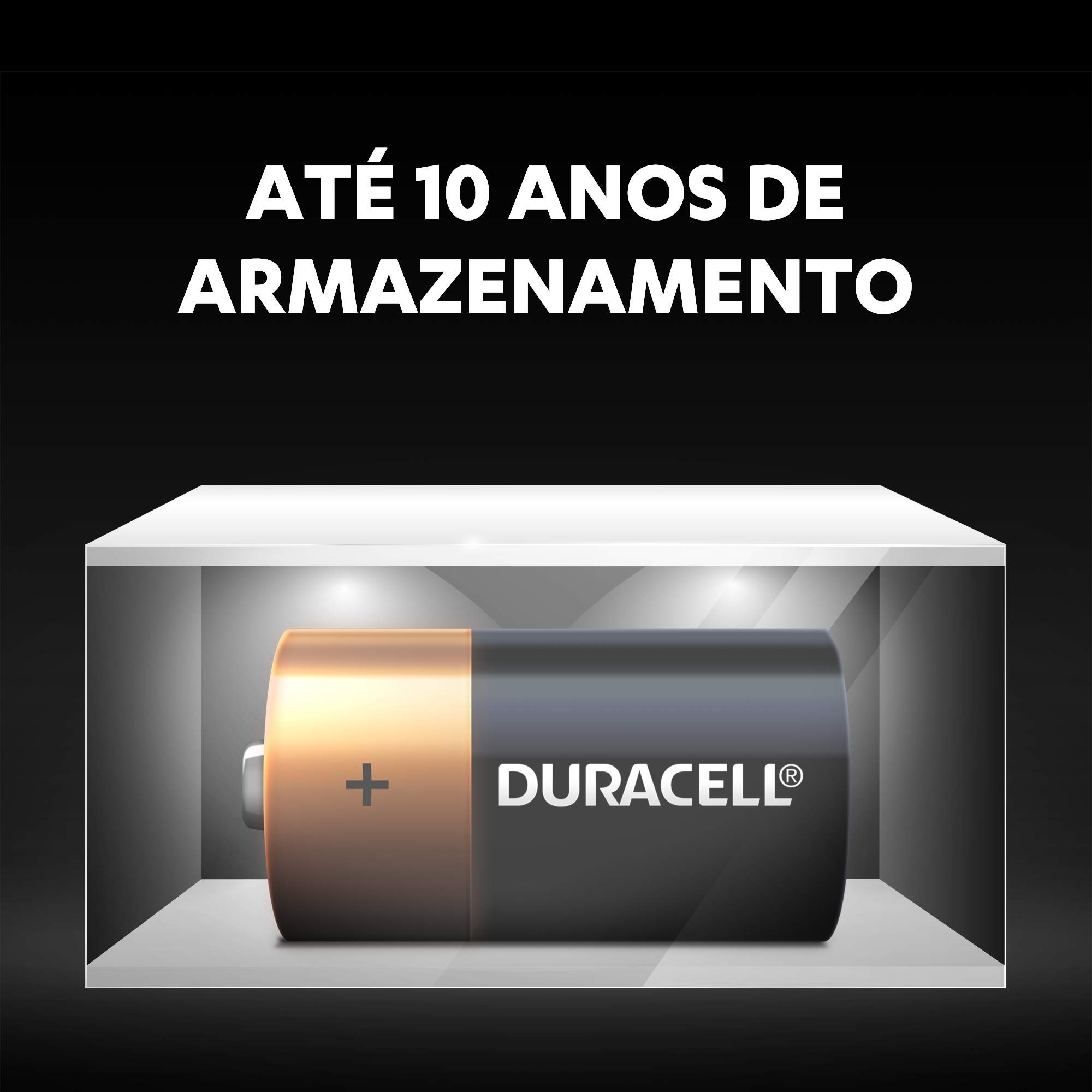 Pilha Alcalina Duracell Tamanho C 1,5 V com 2 Unidades