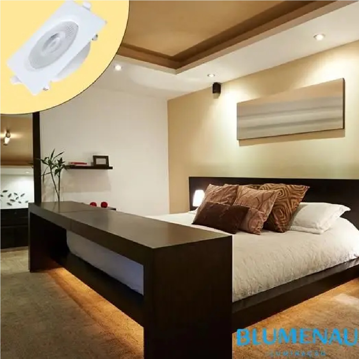 Spot LED 6 W Bivolt 3.000 K Quadrado 80263004 Blumenau Iluminação