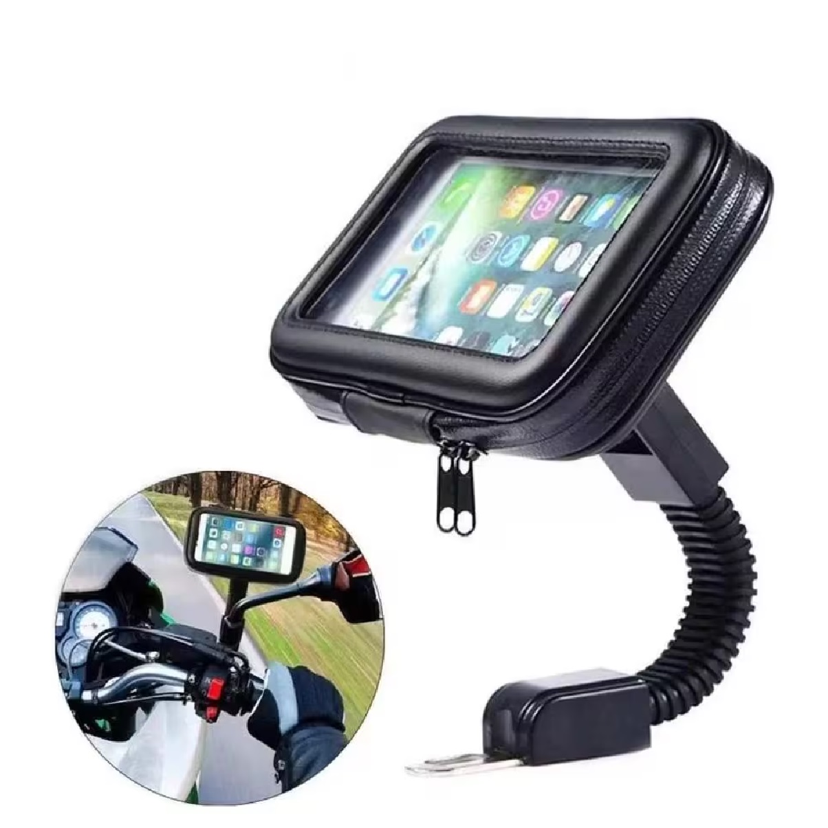 Suporte Case para Celular até 6,3 pol. para Bicicleta e Moto SP-C20S Exbom