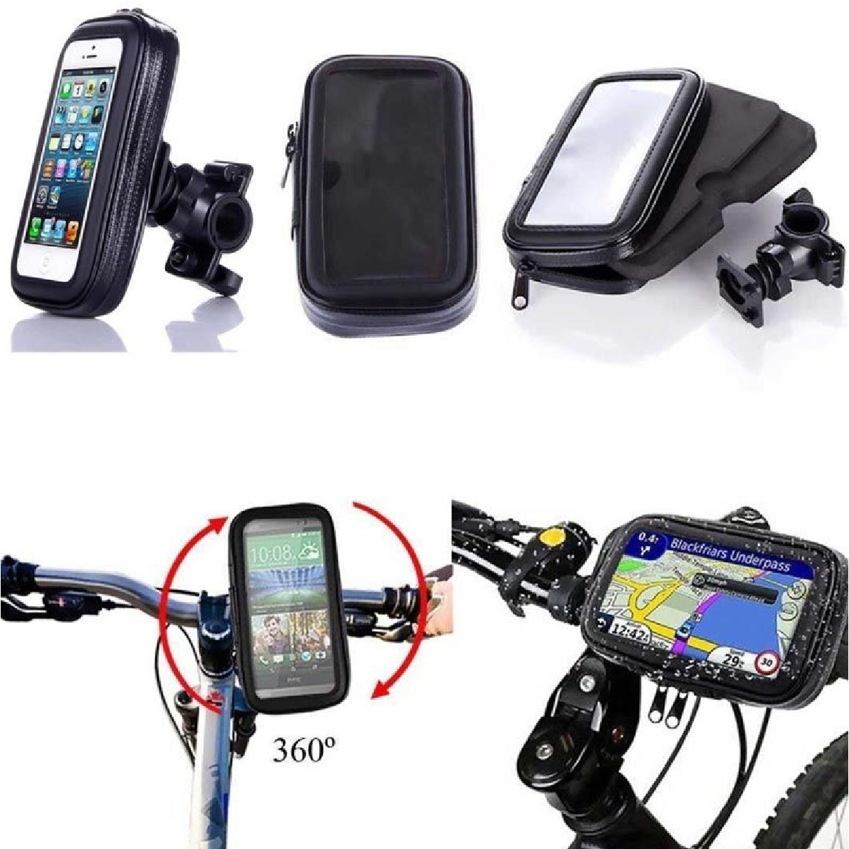 Suporte Case para Celular até 6,3 pol. para Bicicleta e Moto SP-C20S Exbom