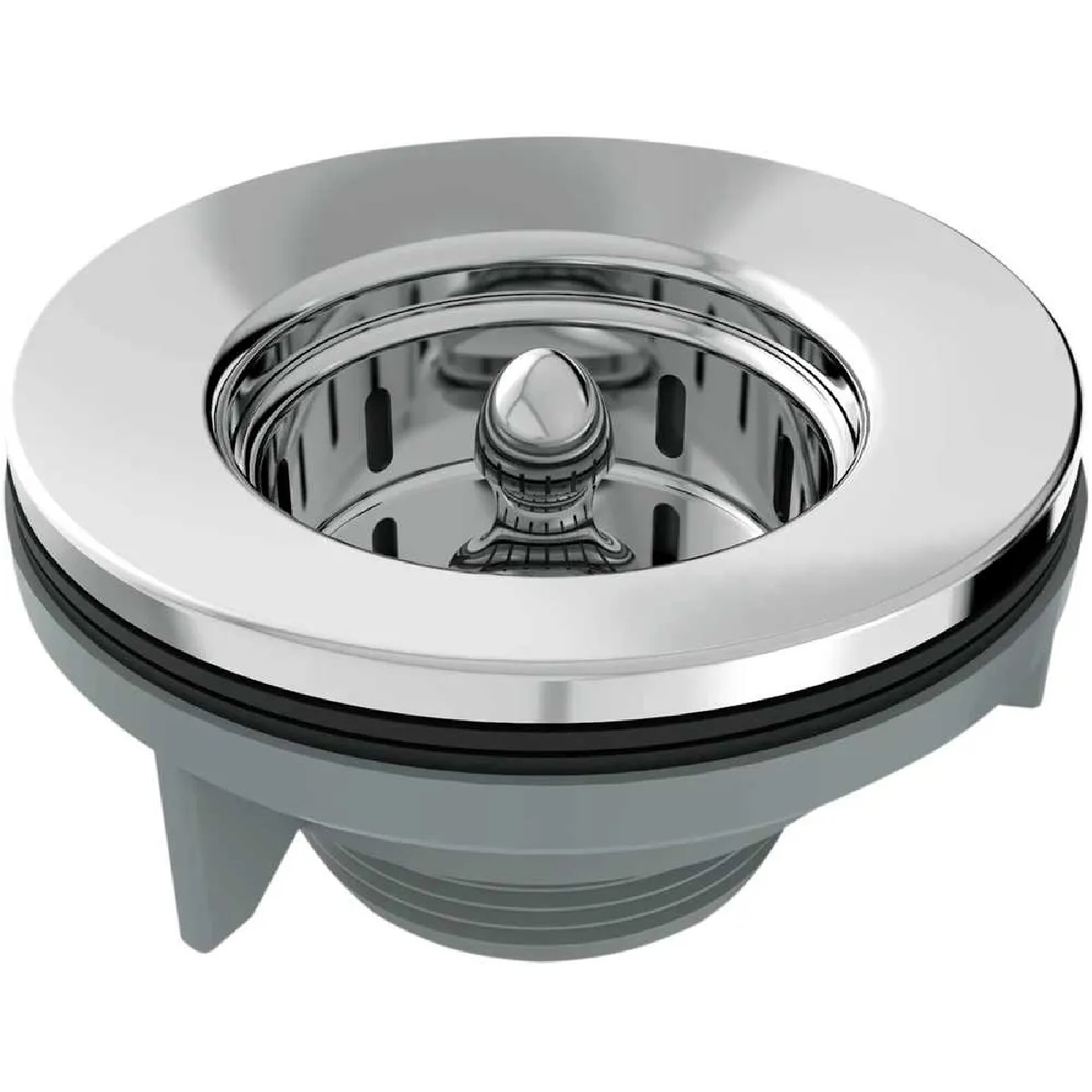 Válvula de Escoamento para Pia Americana 3 1/2 x 1 1/2 pol. 101644 Blukit
