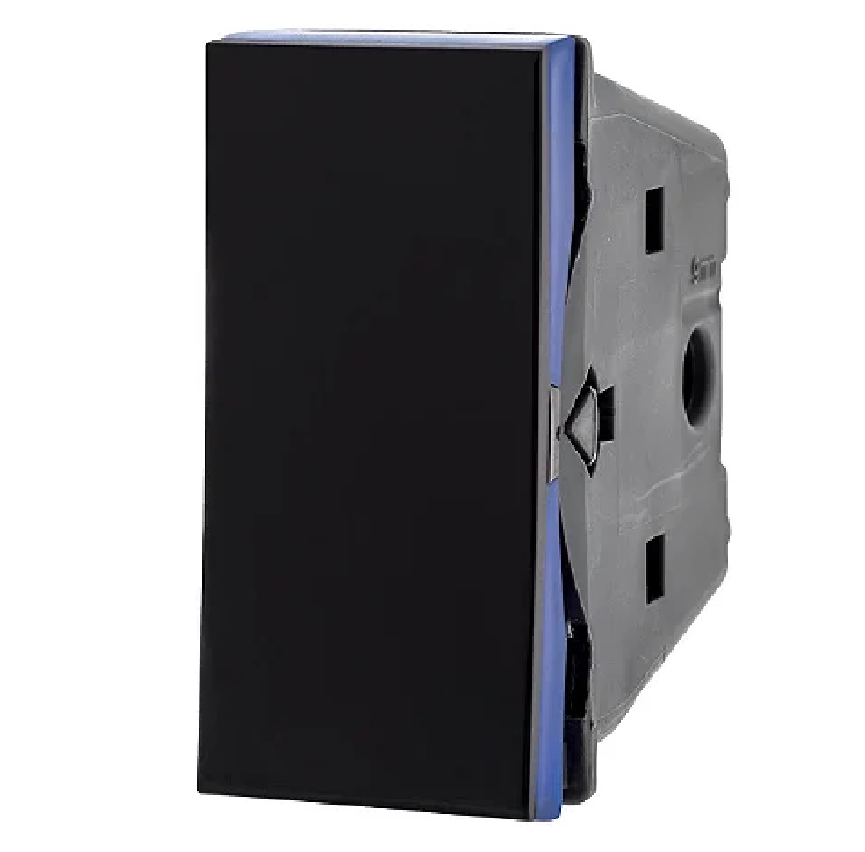 Interruptor Bipolar Paralelo 10 A 250 V Preto Pial Plus+ 612008PT Pial Legrand