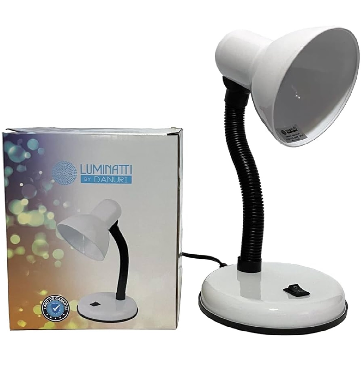 Luminaria Mesa Viking Branca Bivolt Lm407 Luminatti