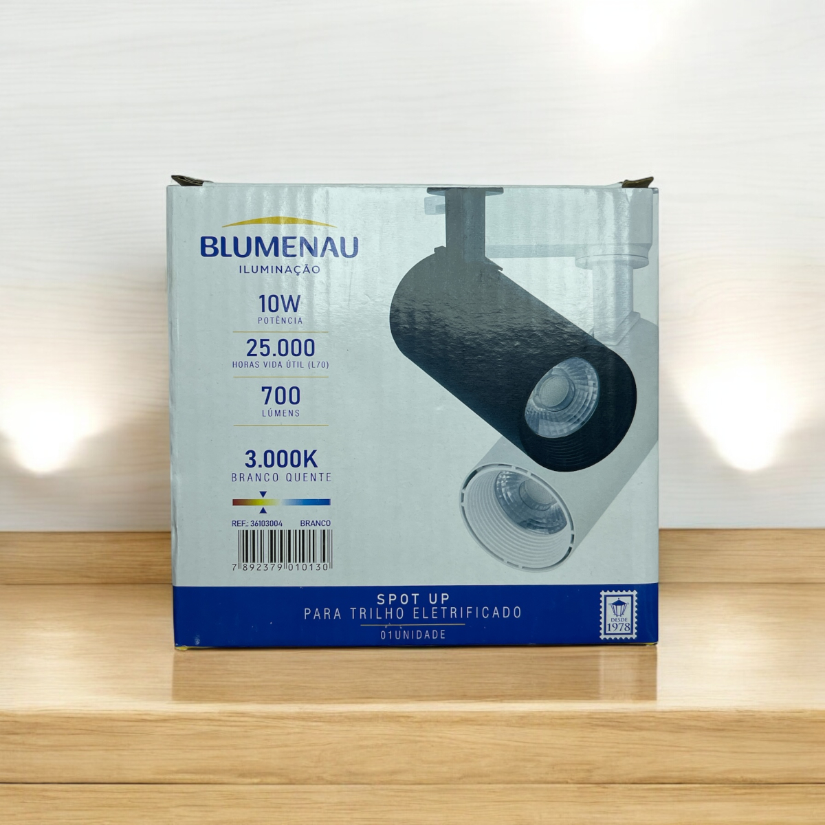Spot LED para Trilho Eletrificado 10 W 3.000 K Bivolt Branco 36103004 Blumenau Iluminação