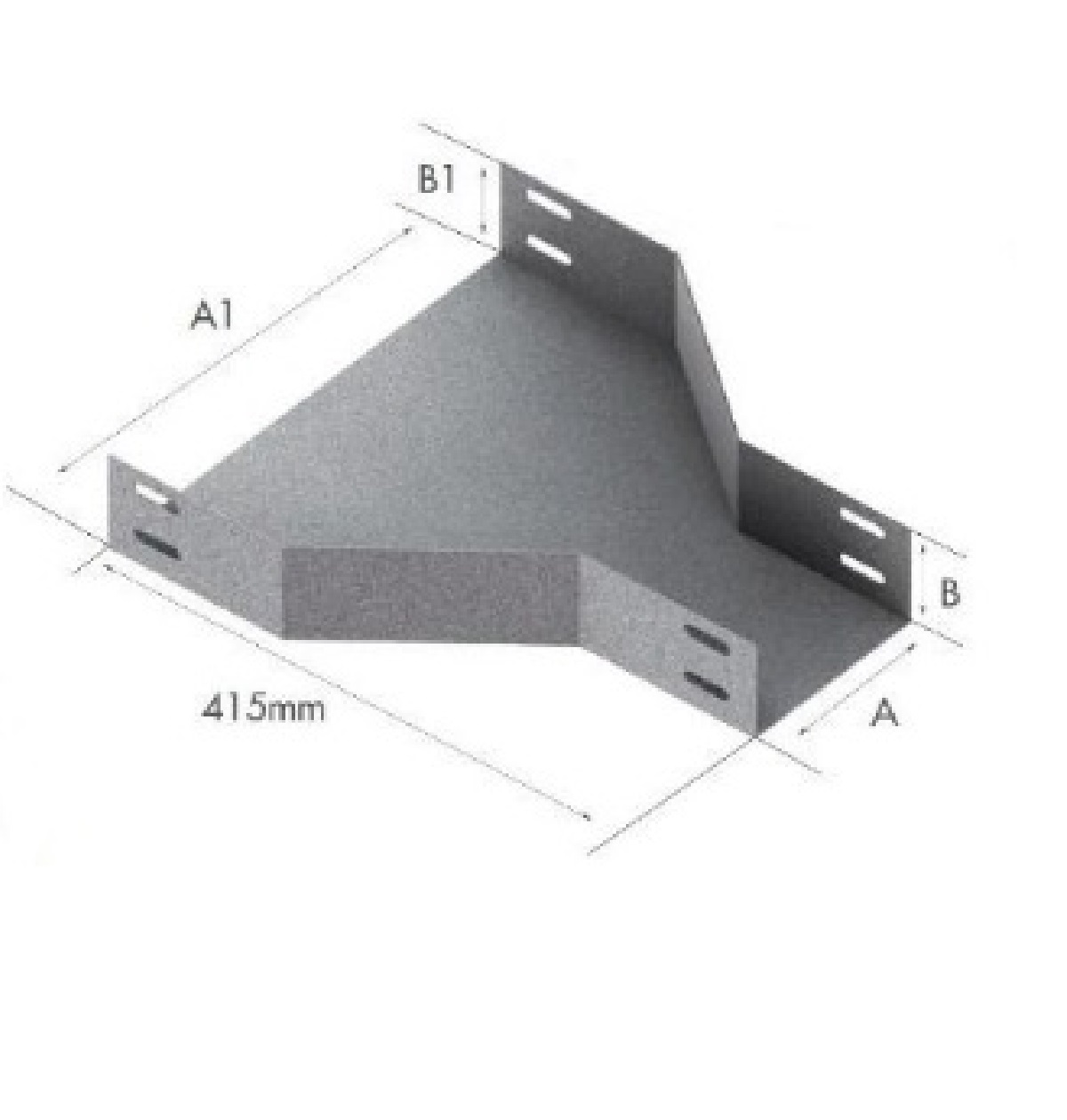 Redução Concêntrica para Eletrocalha 300 x 100 para 200 x 100 mm Piralux