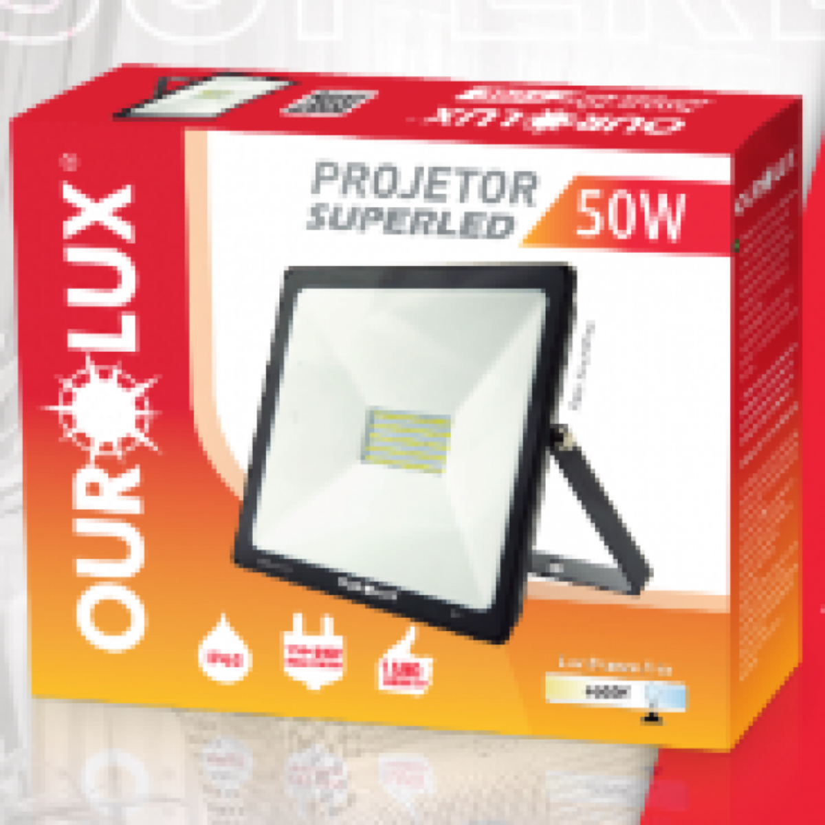 Projetor LED Alumínio 50 W 6500 K Bivolt 03265 Ourolux