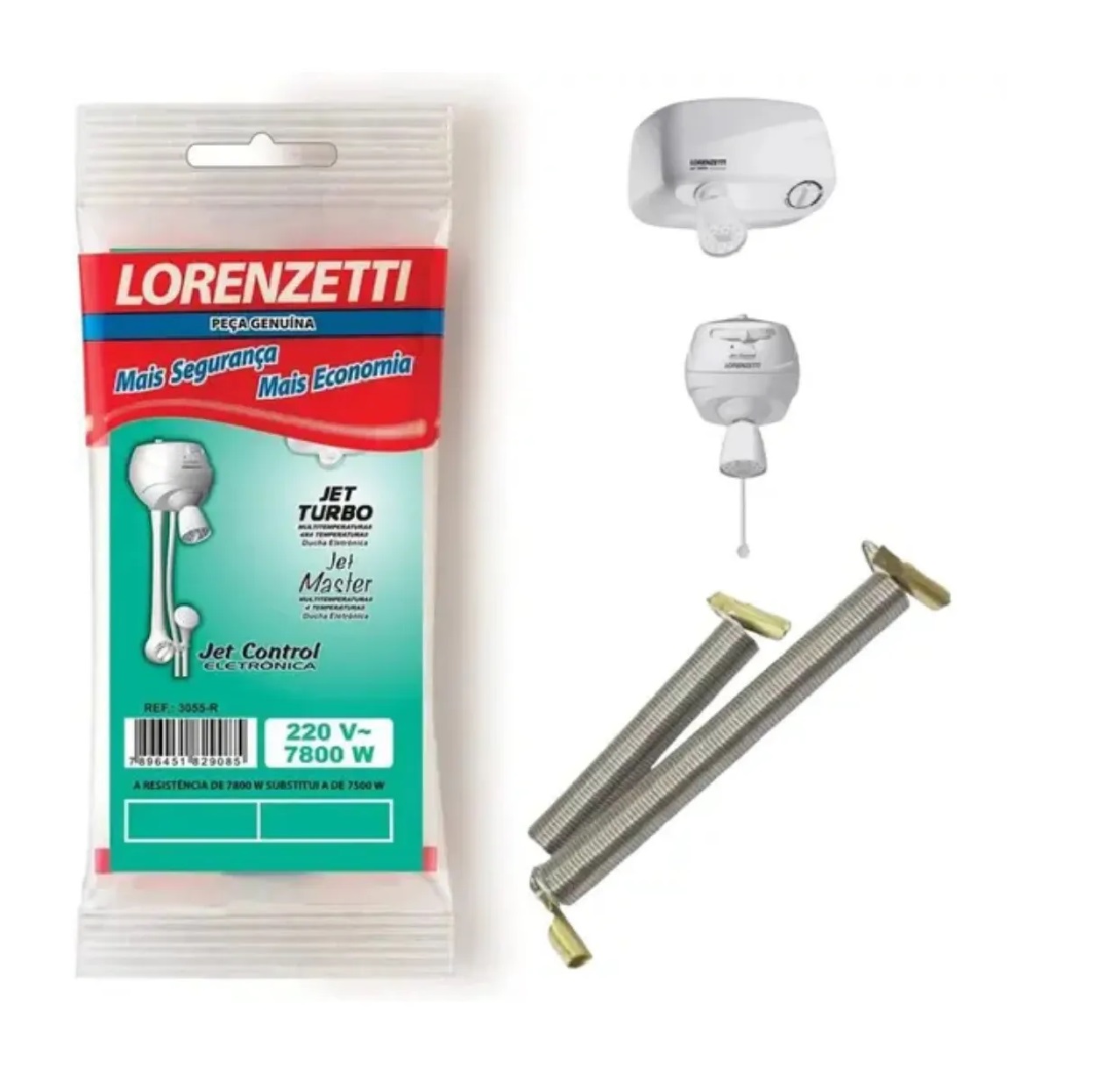 Resistência Jet Turbo/Control 5500 W x 127 V Lorenzetti 3055-S