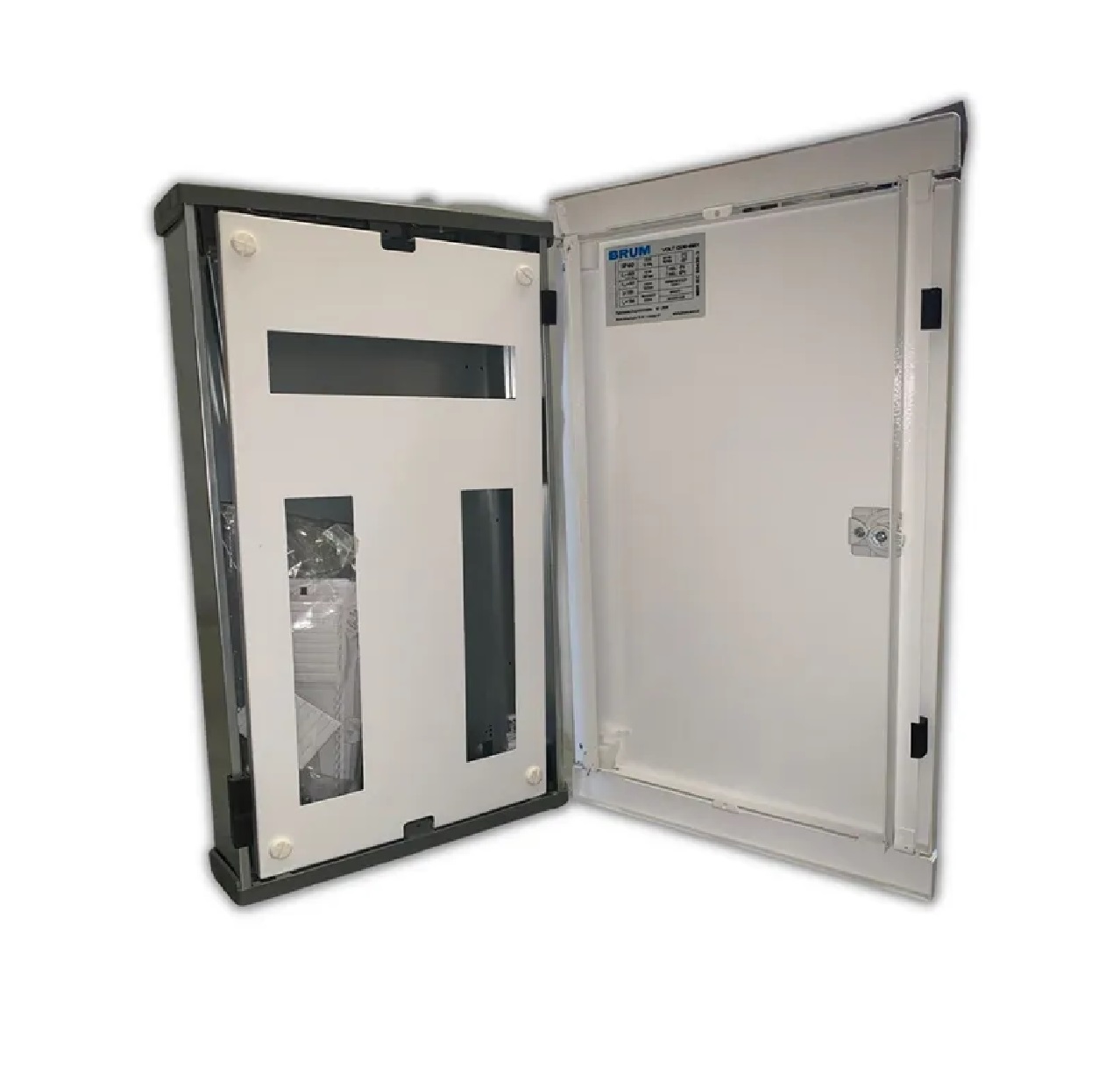 Quadro de Distribuição de Embutir em Chapa para 18 Disjuntores DIN QDE-18X Brum