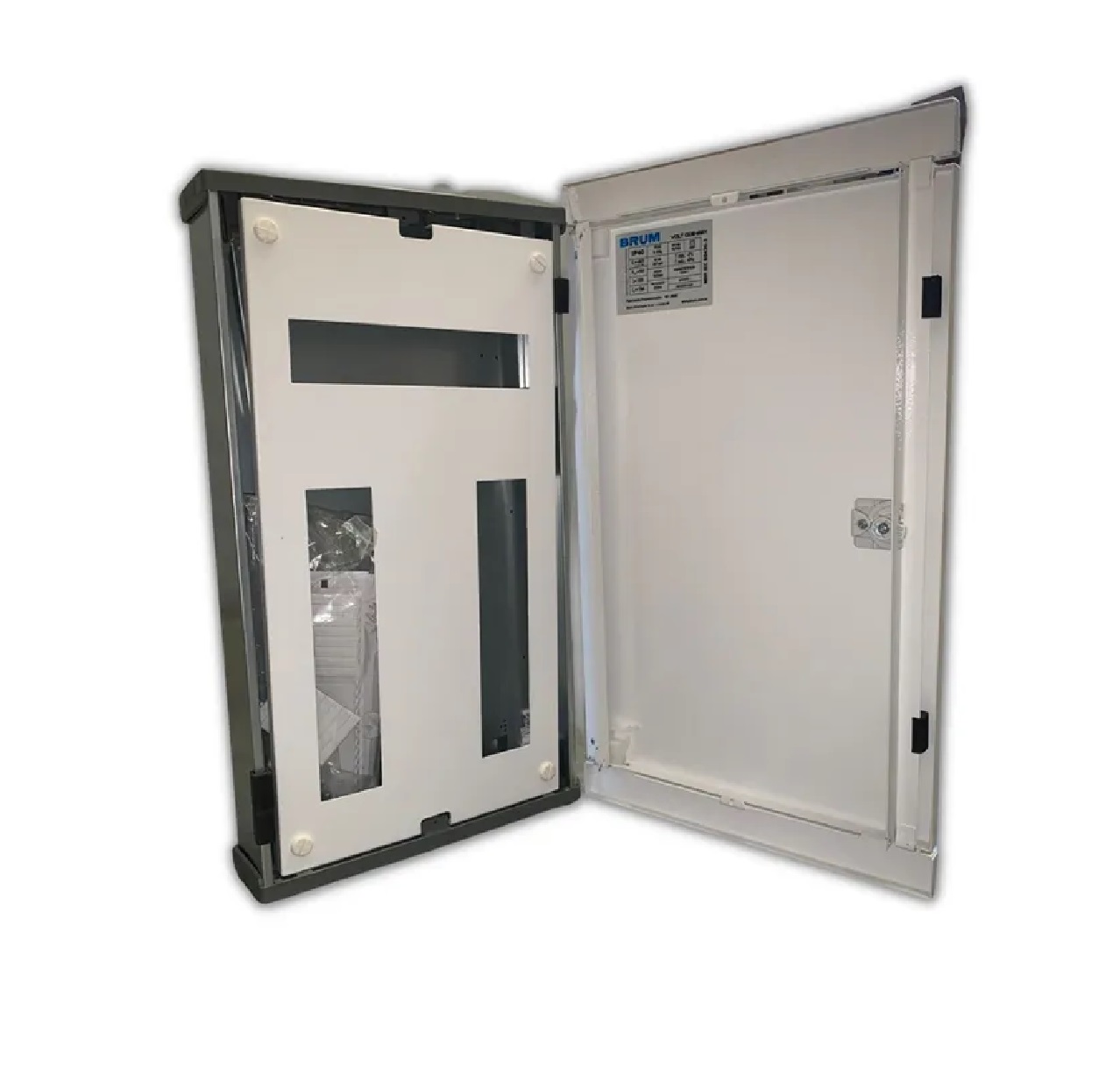 Quadro de Distribuição de Embutir para 34 Disjuntores Metálico QDE-34X Brum