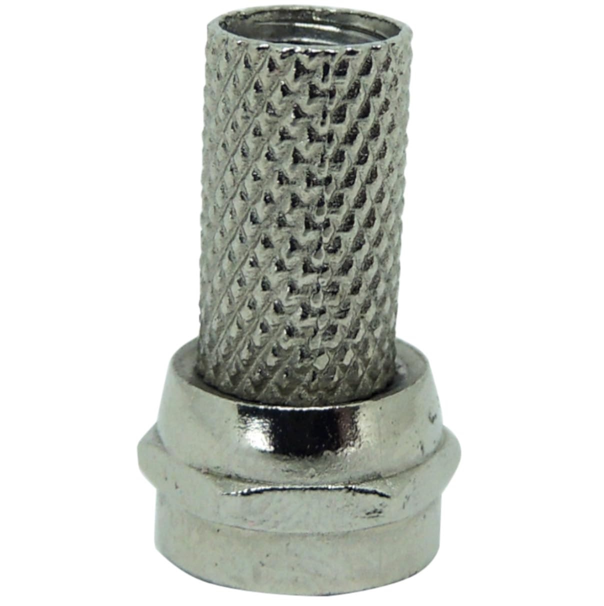 Conector Encaixe Com Anel Para Cabo Coaxial RG6 Elétrica Bichuette