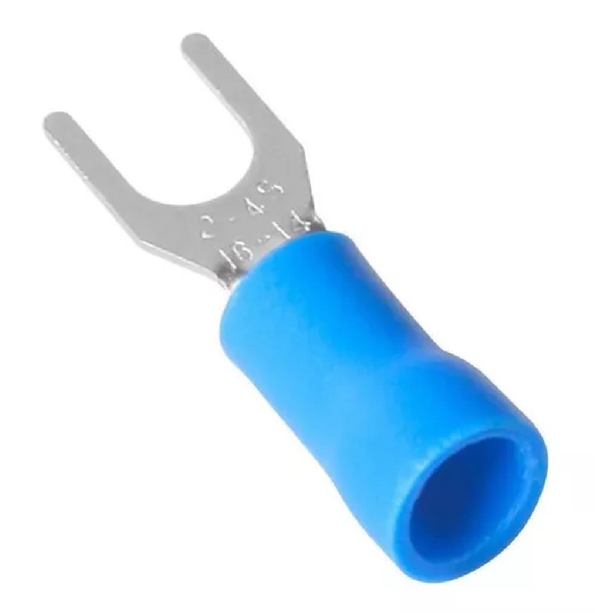 CONECTOR TERMINAL FORQUILHA GARFO PRE ISOLADO 1,5/2,5MM AZUL